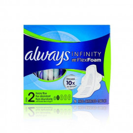 image of ALWAYS 未來感系列-10倍吸收 液體衛生棉(小盒)(無香) 日用量多型27公分16片裝 Always Infinity Size 2 Heavy Flow with Flex Foam Pads 27cm 16 Pcs