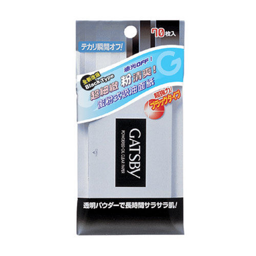 image of GATSBY蜜粉式吸油面紙70枚入 GATSBY honey powder type oil-absorbing paper 70 pieces into