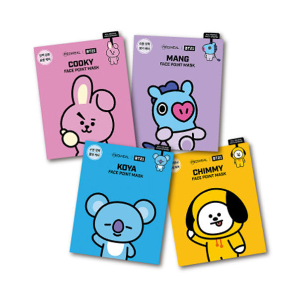 image of MEDIHEAL × BT21 聯名面膜4入 (4款任選) 韓國 BTS LINE FRIENDS MEDIHEAL × BT21 Joint Mask 4 In (4 optional) Korea BTS LINE FRIENDS