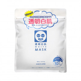 image of 【石澤研究所】新透明白肌-玻尿酸透明嫩白面膜10枚 Ishizawa Lab Hyaluronic Acid Transparent Whitening Mask