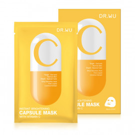 image of 【DR.WU】瞬效亮白膠囊面膜3片入-C Instant Whitening Capsule Mask With Vitamin C 3PCS