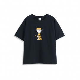 image of 查理.布朗打棒球短袖棉T 兩色售 Charlie. Brown Baseball Short-Sleeved Cotton T Two-Color