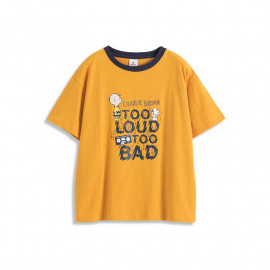 image of 查理‧布朗親子系列趣味聽音樂T恤 Charlie Brown Family Series Fun Listening Music T-Shirt
