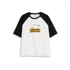 image of 查理.布朗親子系列享受泡澡時光T恤 Charlie. Brown Parent-Child Series Enjoy A Bath Time T-Shirt