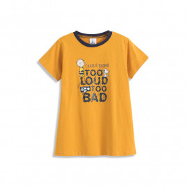 image of 查理‧布朗童裝親子系列趣味聽音樂T恤 Charlie Brown Children's Wear Family Series Fun Listening Music T-Shirt