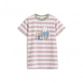 image of 查理‧布朗童裝親子系列配色條紋印花T恤 Charlie Brown Kids Kids Collection Color Stripe Print T-Shirt