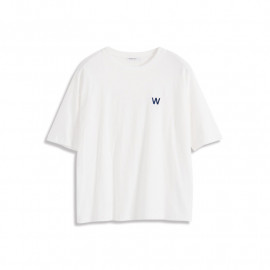 image of 基本百搭多色刺繡字母短袖棉T 五色售 Basic Wild Multi-Color Embroidery Letters Short-Sleeved Cotton T Five Colors