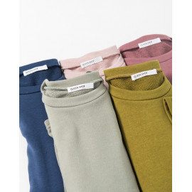 image of 純色寬版五分袖多色短T 五色售 Solid Color Wide Version Five-Print Sleeve Multi-Color Short T Five Colors