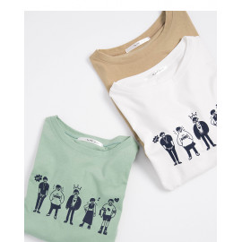 image of 有態度的人群們印花短T 三色售 People With Attitudes Print Short T Three Colors