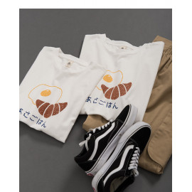 image of 親子系列 早餐日文印花短T Parent-Child Series Breakfast Japanese Printing Short T