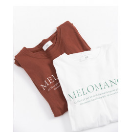 image of 簡約字母印花短T 兩色售 Simple Letter Printing Short T Two-Colors