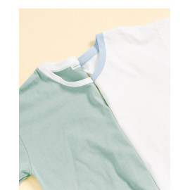 image of MIT撞色滾邊圓領T 兩色售 MIT Contrast Color Round Neck T Two-Colors