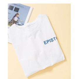 image of EPISTO字母印花短袖棉T EPISTO Letter Print Short Sleeve Cotton T