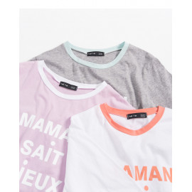 image of MAMAN配色領圓領T 三色售 MAMAN Color Collar Round Neck T Three-Colors