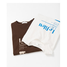 image of LE BLEU字母印花圓領棉T 兩色售 LE BLEU Letter Printed Round Neck Cotton T Two Colors