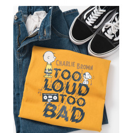 image of 查理‧布朗親子系列趣味聽音樂T恤 Charlie Brown Family Series Fun Listening Music T-Shirt
