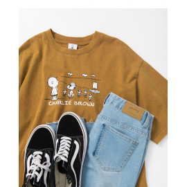 image of 查理‧布朗有趣海盜印花T恤 Charlie Brown Funny Pirate Print T-Shirt