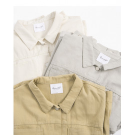 image of 雙口袋短版水洗外套 三色售 Double Pocket Short Version Washed Jacket Three Colors