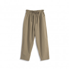 image of 素面鬆緊腰綁帶哈倫褲 兩色售 Plain-Faced Elastic Waist Strap Harem Pants Two Colors