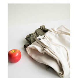 image of 工業風抽繩縮腰設計長褲 兩色售 Industrial Wind Drawstring Waist Down Design Trousers Two Colors