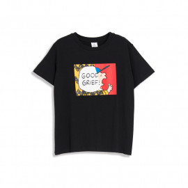 image of 查理‧布朗錯位印圖T恤 兩色售 Charlie Brown's Misplaced Printed T-Shirt Two-Color