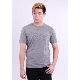image of Diesel Men Graphics Round Neck Tee Short Sleeve - Grey