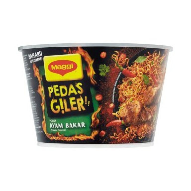 Maggi Pedas Giler Ayam Bakar / Tom Yummz Instant Noodle 97g Maggi Pedas Giler Ayam Bakar / Tom Yummz Instant Noodle 97g