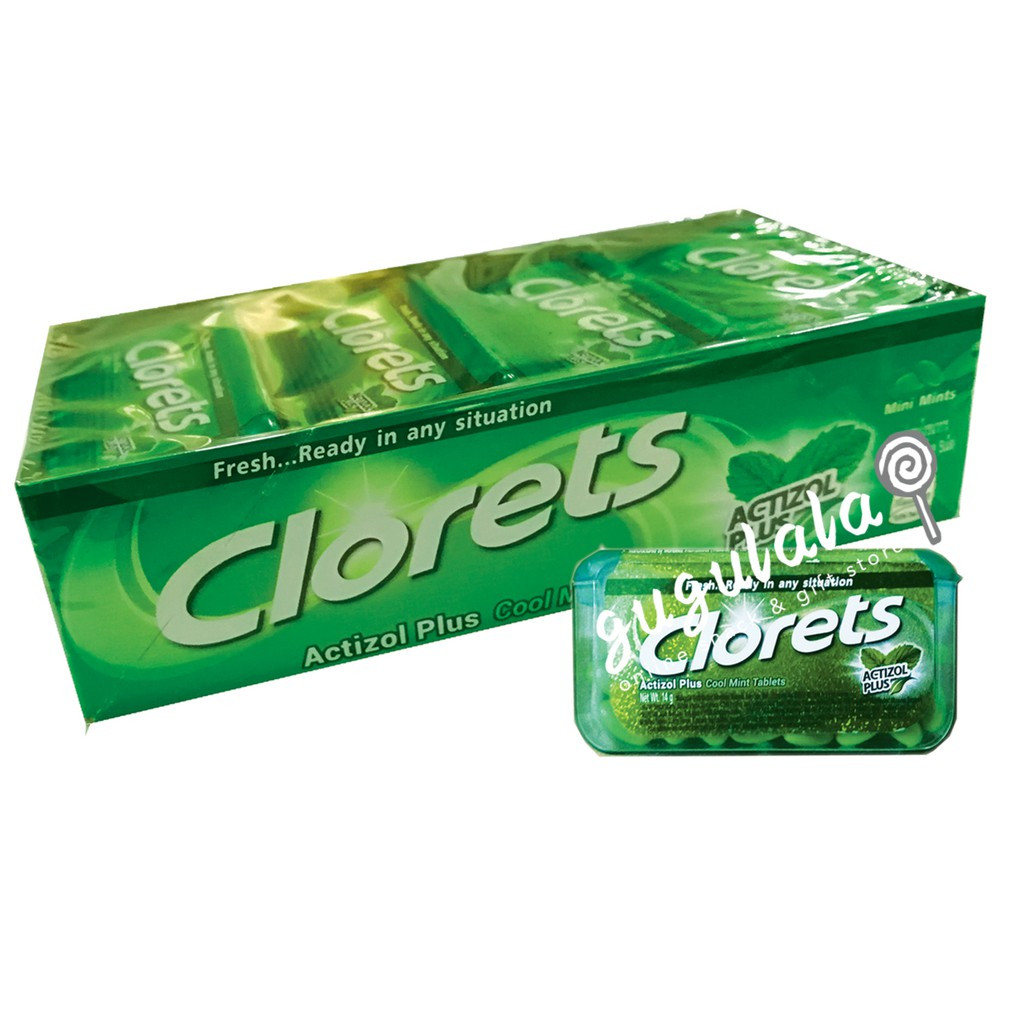 Clorets Cool Mint Tablets 12'S X 14g Clorets Cool Mint Tablets 12'S X 14g