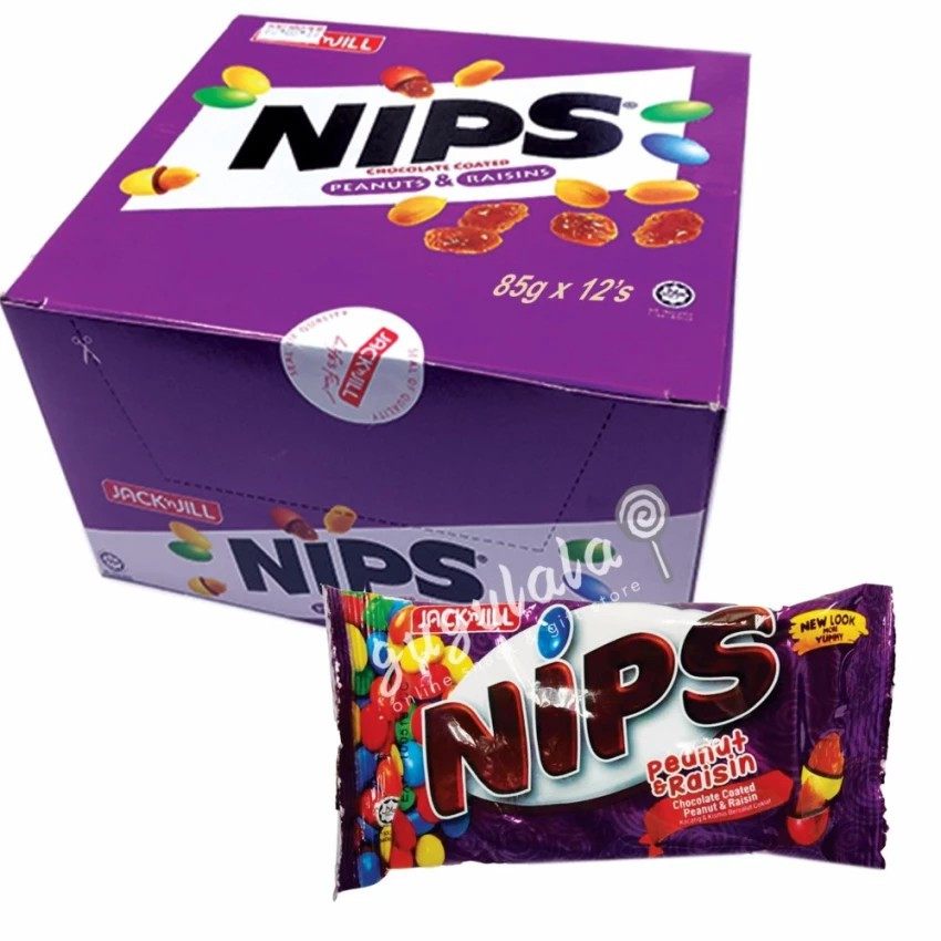 Nips Peanut & Raisin 12'S X 85g Nips Peanut & Raisin 12'S X 85g