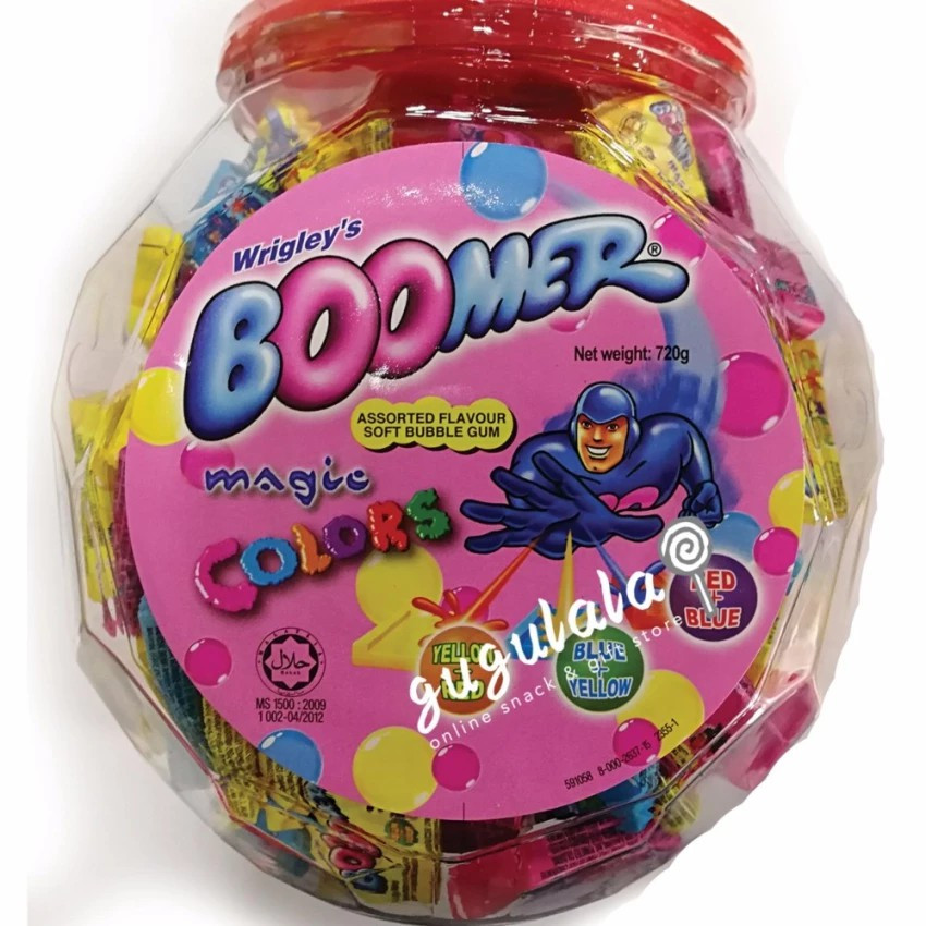 Wrigley's Boomer Soft Bubble Gum 150'S Wrigley's Boomer Soft Bubble Gum 150'S