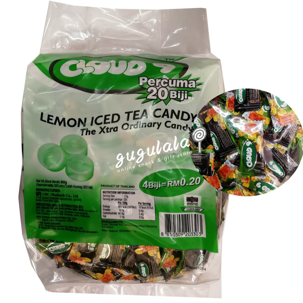 Cloud 9 Lemon Iced Tea Candy 320'S Cloud 9 Lemon Iced Tea Candy 320'S