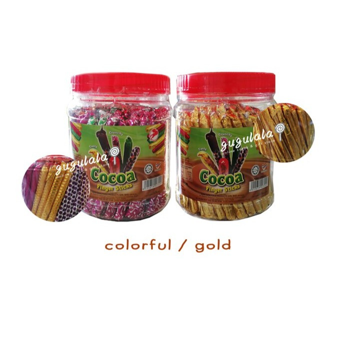 Cocoa Finger Sticks (Gold/Color) 550g Cocoa Finger Sticks (Gold/Color) 550g