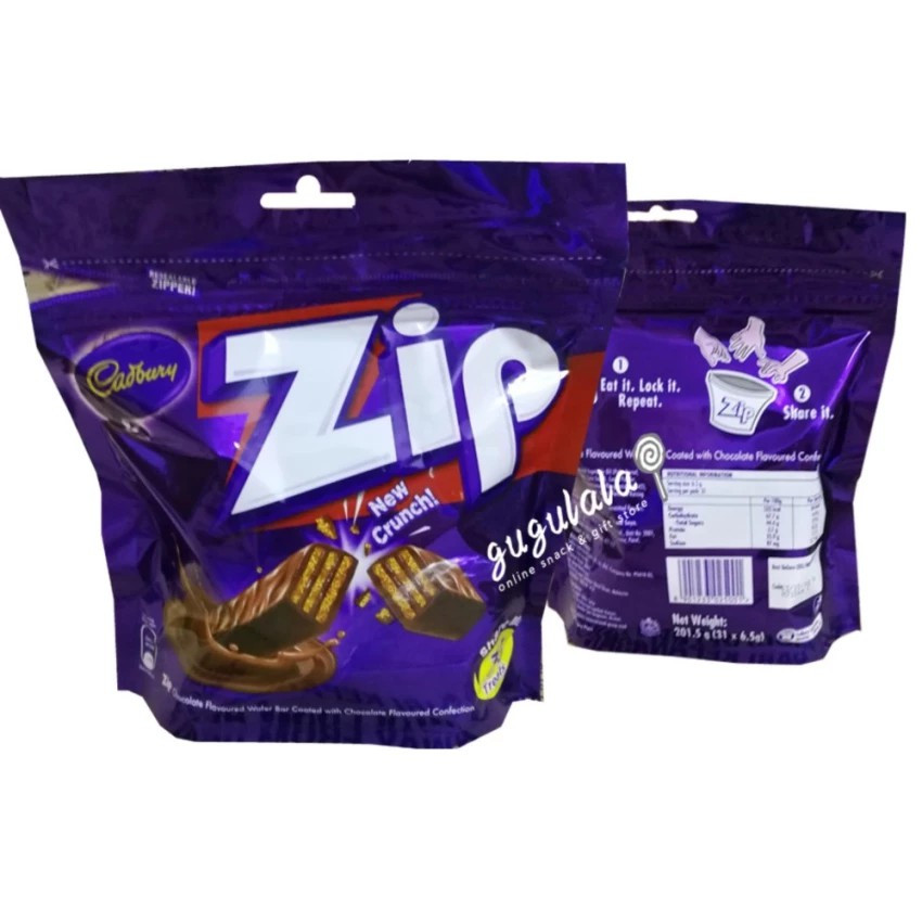 Cadbury Zip Wafer Bar 31'S X 6.5g Cadbury Zip Wafer Bar 31'S X 6.5g