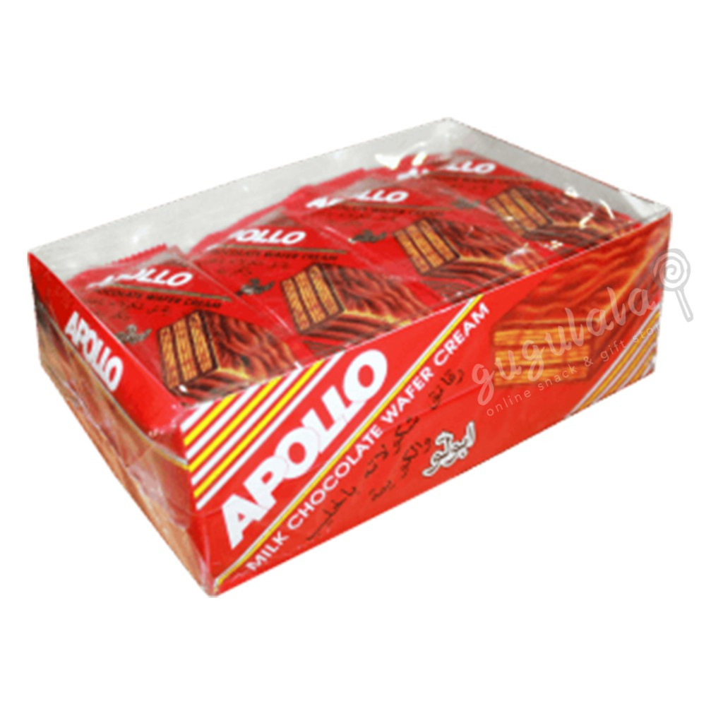 Apollo Milk Chocolate Wafer Cream A1206ML 24'S X 19g Apollo Milk Chocolate Wafer Cream A1206ML 24'S X 19g