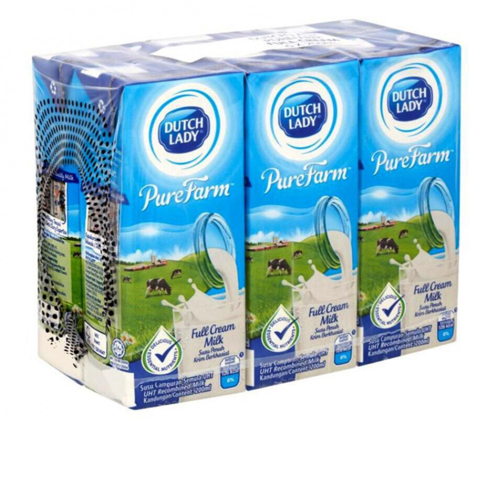 Dutch Lady Pure Farm Milk 6 X 200ml Dutch Lady Pure Farm Milk 6 X 200ml