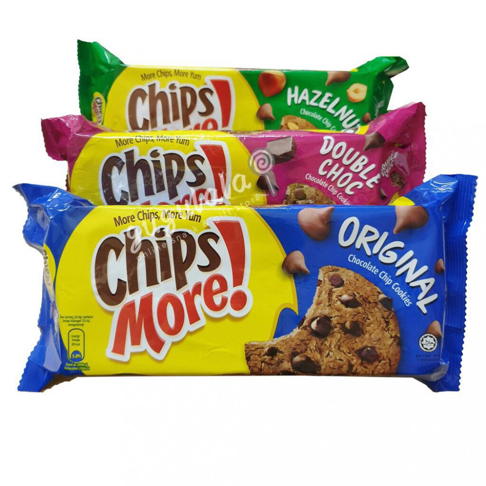 Chipsmore 163.2g (Chocolate/Hazelnut/Double Choco) Chipsmore 163.2g (Chocolate/Hazelnut/Double Choco)