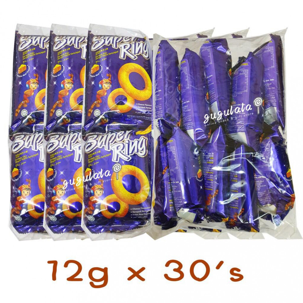 Oriental Super Ring Cheese Snacks 12g X 30'S Oriental Super Ring Cheese Snacks 12g X 30'S