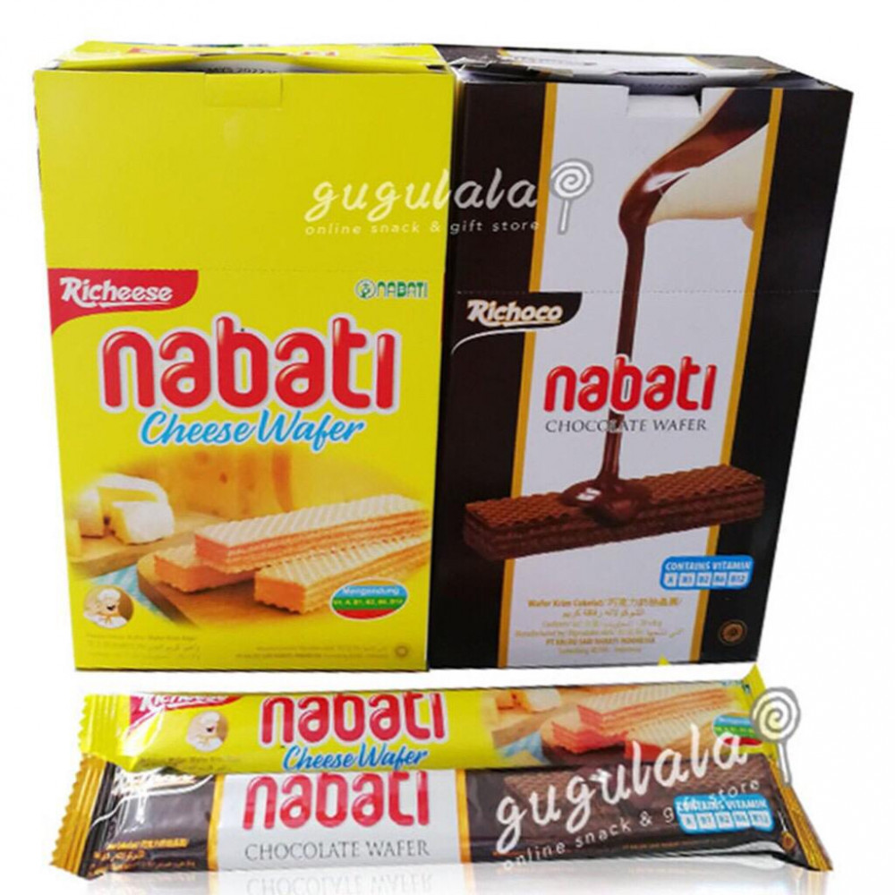 Nabati Cheese / Chocolate Wafer 20'S X 8g Nabati Cheese / Chocolate Wafer 20'S X 8g