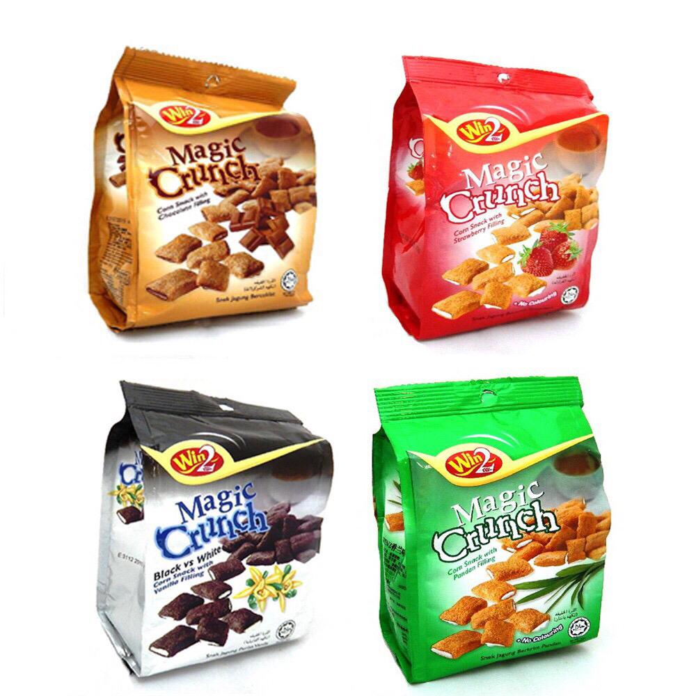 Win2 Magic Crunch Corn Snack With Filling 70g Win2 Magic Crunch Corn Snack With Filling 70g