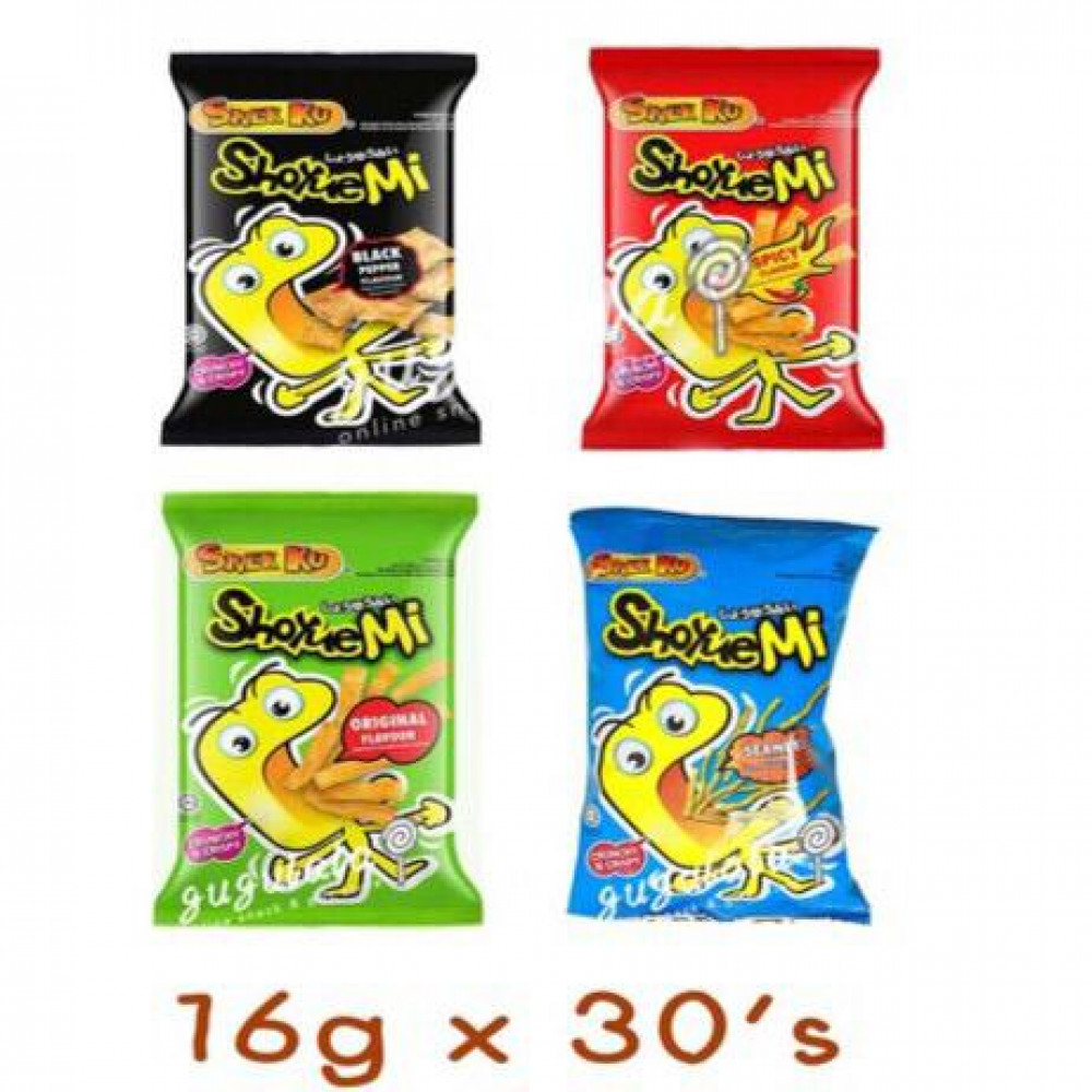 Snek Ku ShoyueMi Japanese Noodles Series Snack 30'S X 16g Snek Ku ShoyueMi Japanese Noodles Series Snack 30'S X 16g