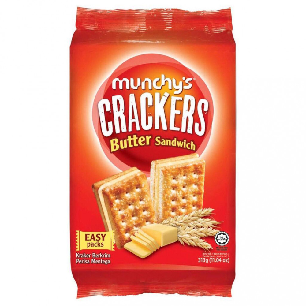 Munchy's Crackers Butter Sandwich 313g Munchy's Crackers Butter Sandwich 313g