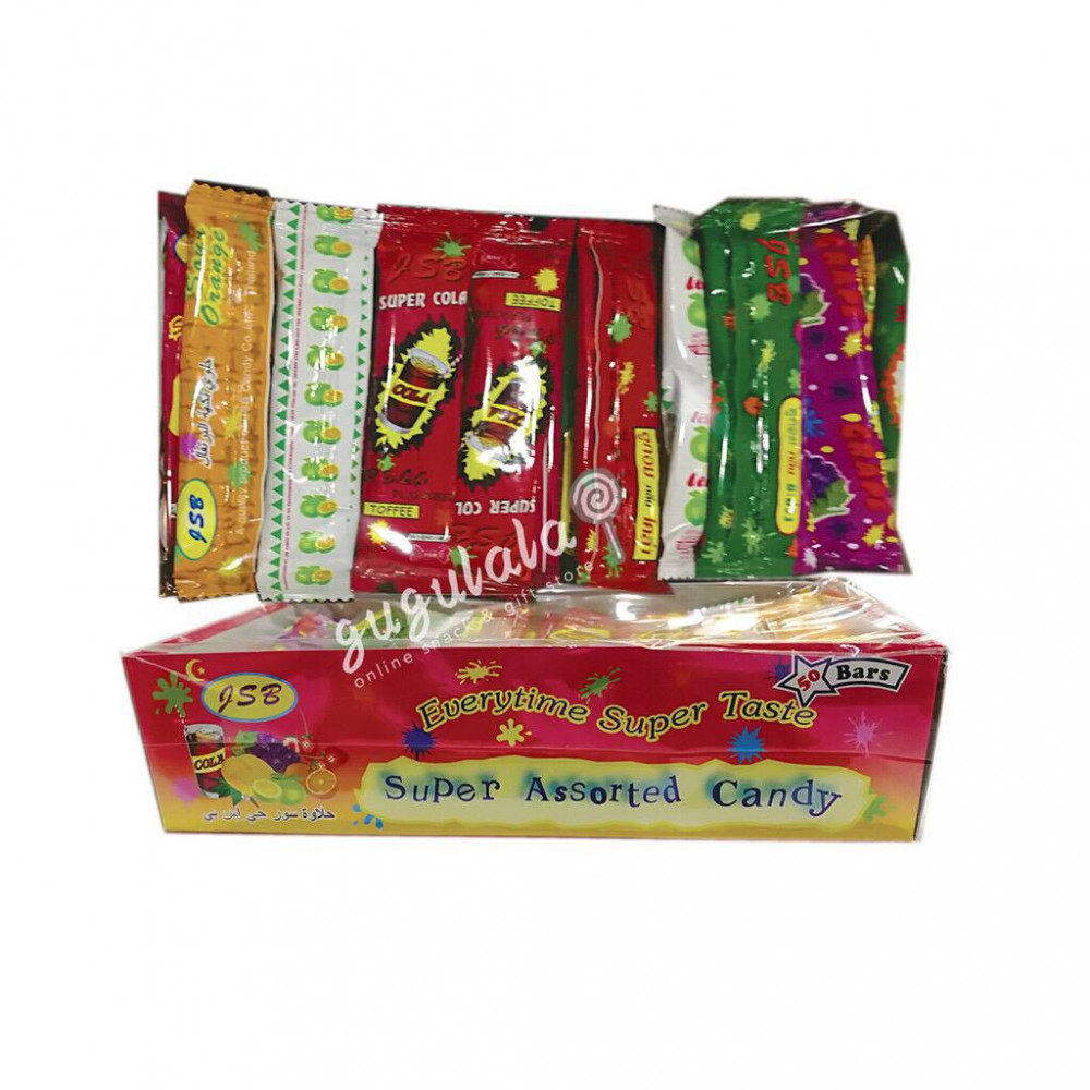 JSB Super Assorted Candy 50'S X 6g JSB Super Assorted Candy 50'S X 6g