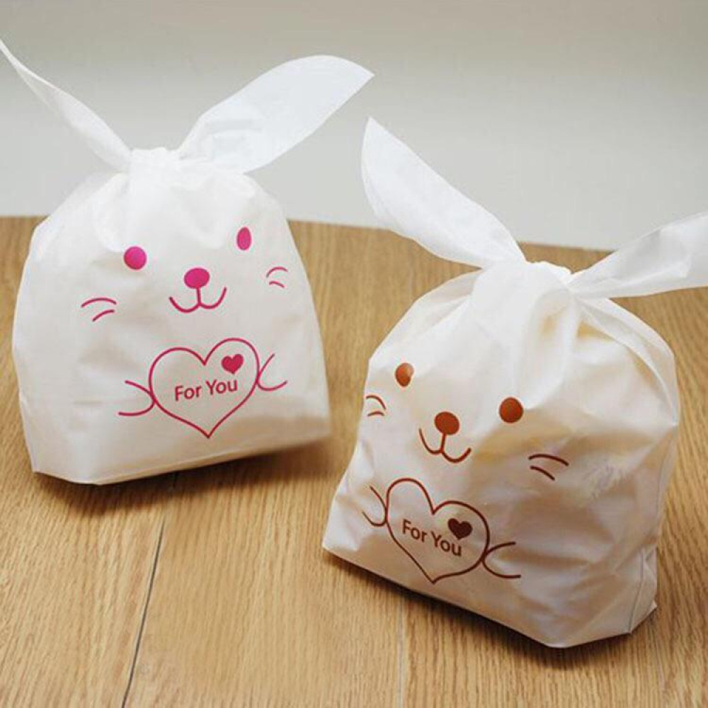 Cute Rabbit Goodies Bag ( Door Gift ) Cookies Packaging Size (L) - 10'S Cute Rabbit Goodies Bag ( Door Gift ) Cookies Packaging Size (L) - 10'S