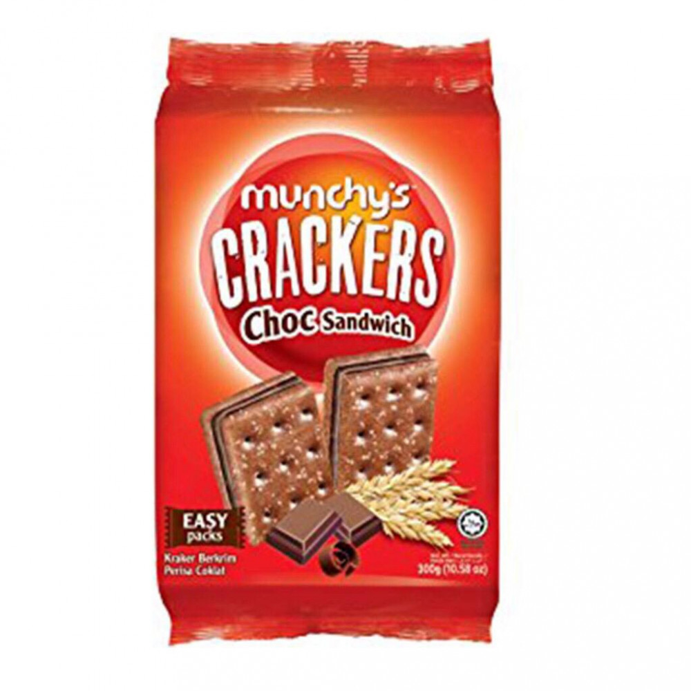 Munchy's Crackers Choc Sandwich 300g Munchy's Crackers Choc Sandwich 300g