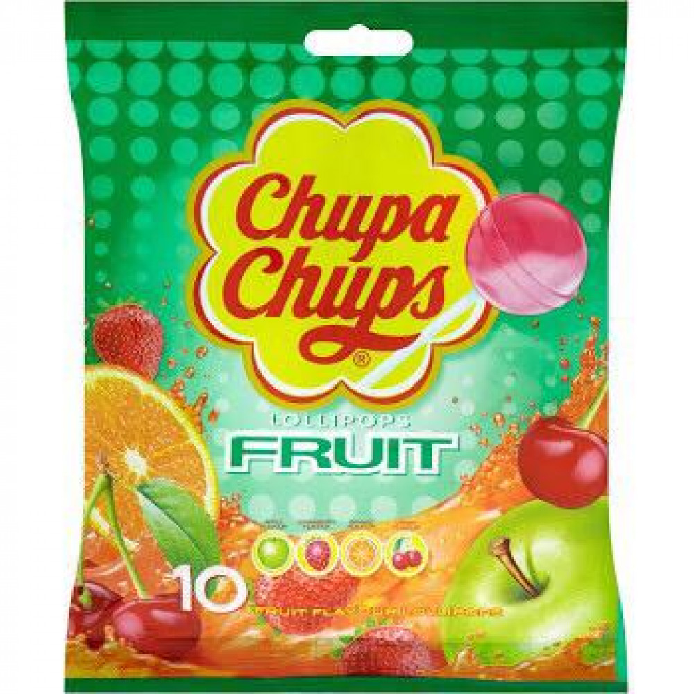Chupa Chups Lollipop Fruit 10'S Chupa Chups Lollipop Fruit 10'S