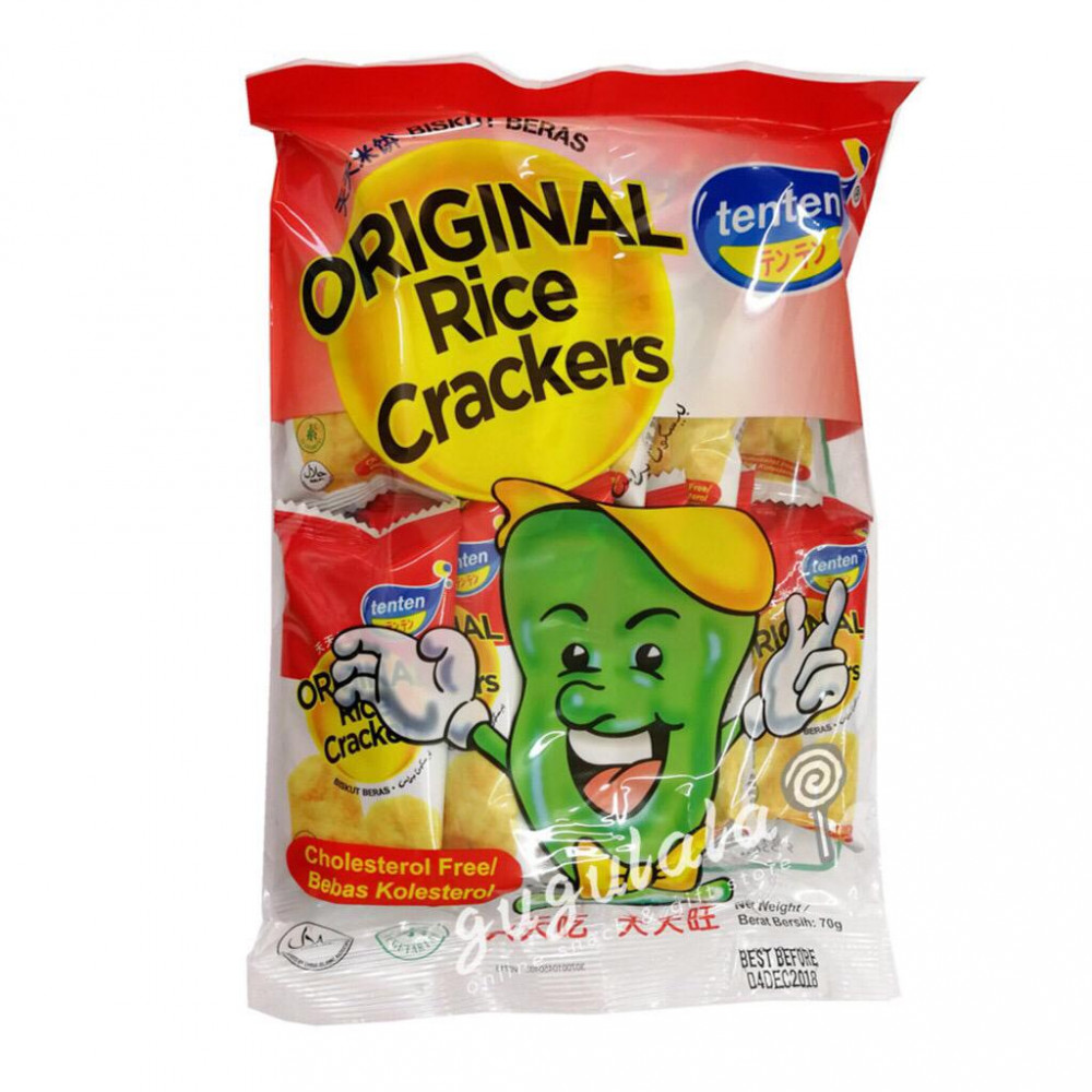 Tenten Original Rice Crackers 70g Tenten Original Rice Crackers 70g