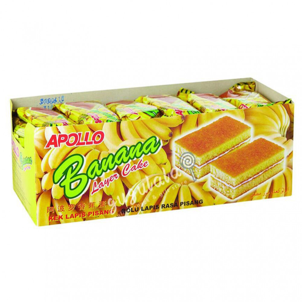 Apollo Banana Layer Cake A3050 24'S X 18g Apollo Banana Layer Cake A3050 24'S X 18g