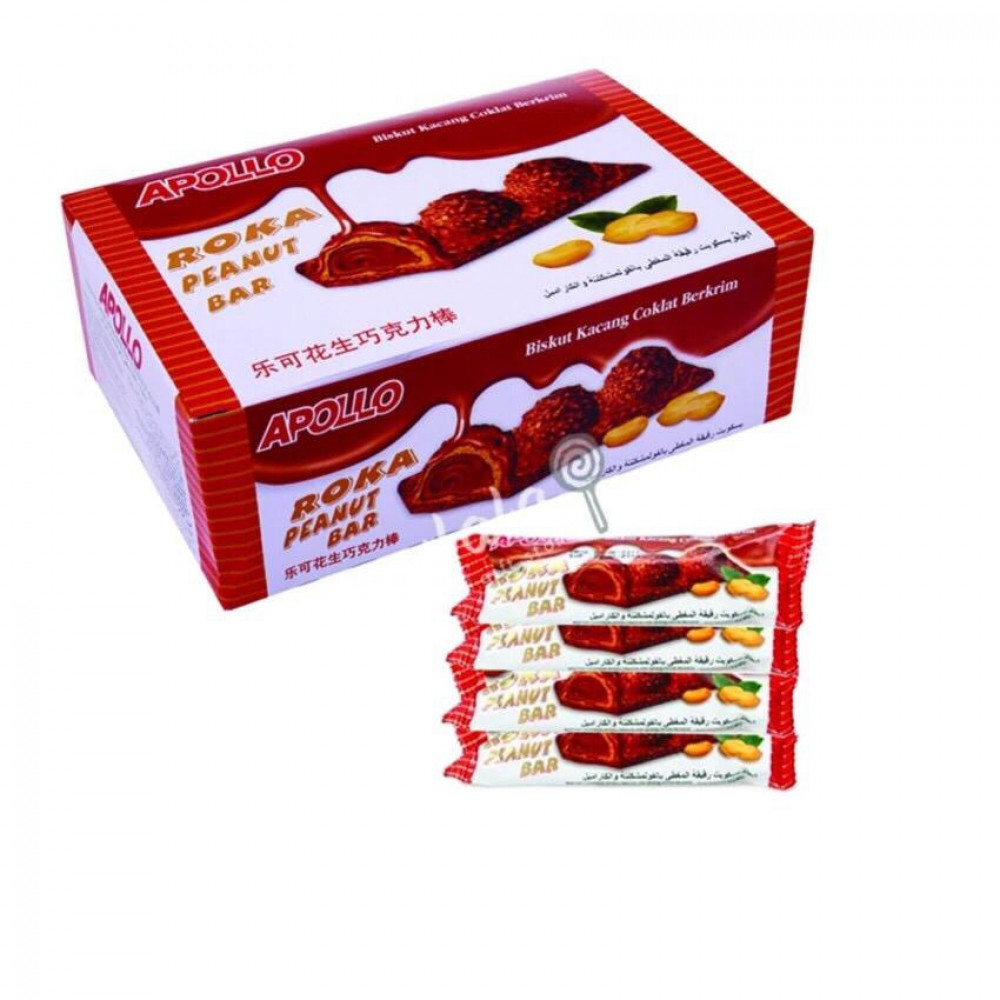 Apollo Roka Peanut Bar A1080 24'S X 18g Apollo Roka Peanut Bar A1080 24'S X 18g