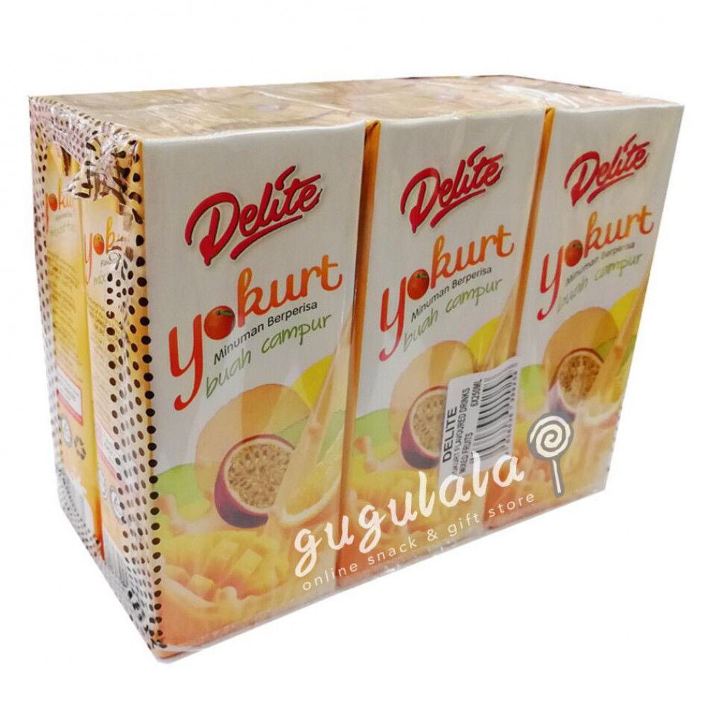 Delite Yogurt Mixed Fruit Drink 6 X 250ml Delite Yogurt Mixed Fruit Drink 6 X 250ml