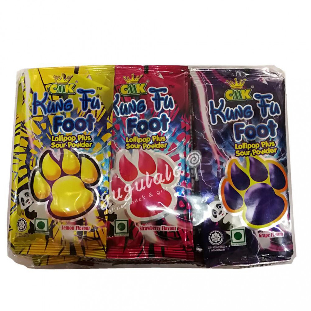 Kung Fu Foot Lollipop With Sour Powder 30'S Kung Fu Foot Lollipop With Sour Powder 30'S